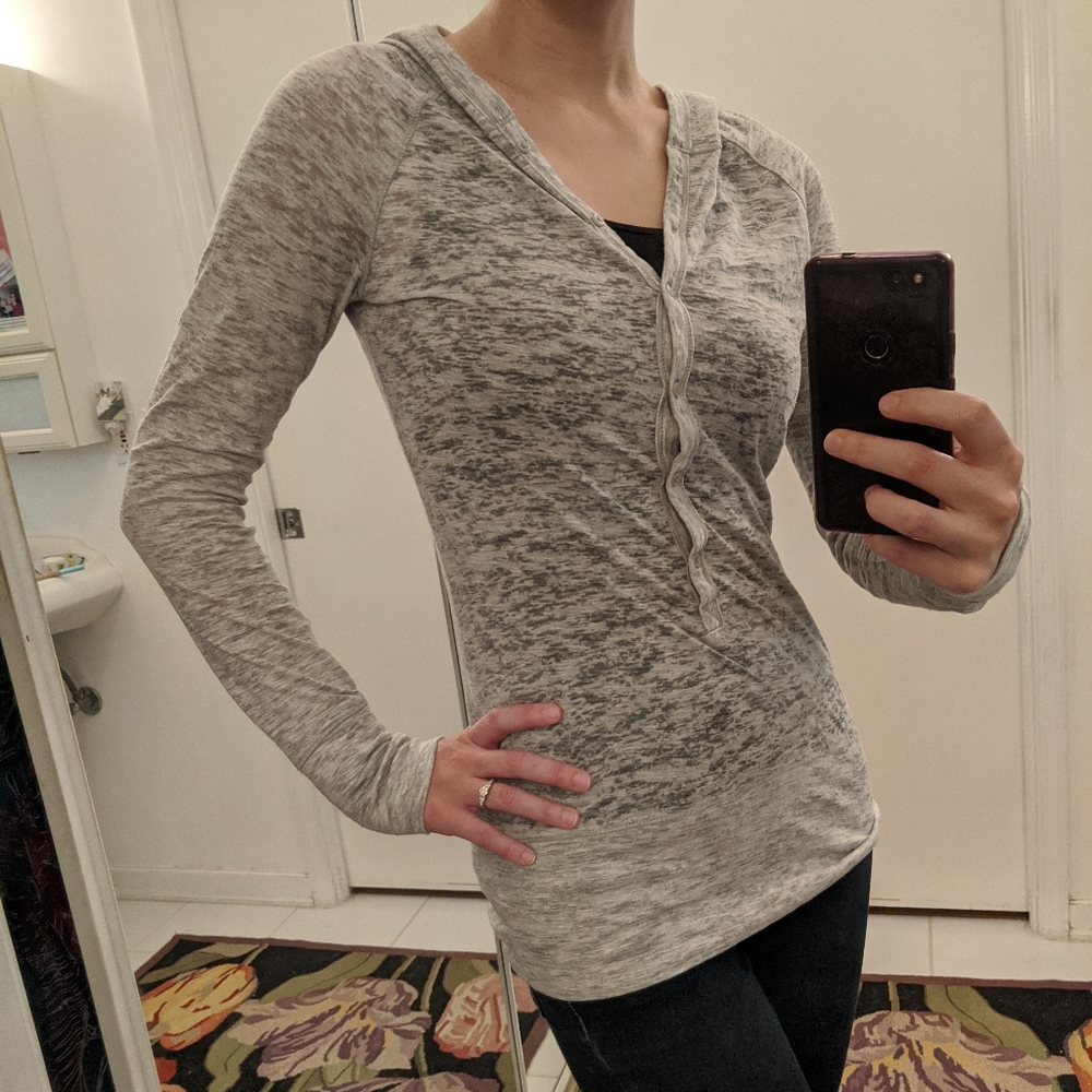 Hooded button down shirt